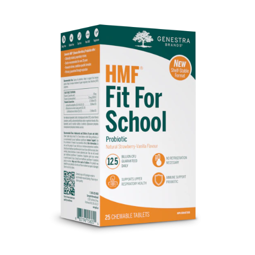 HMF Fit for School, Chewable Tablets Strawberry Vanilla Flavour